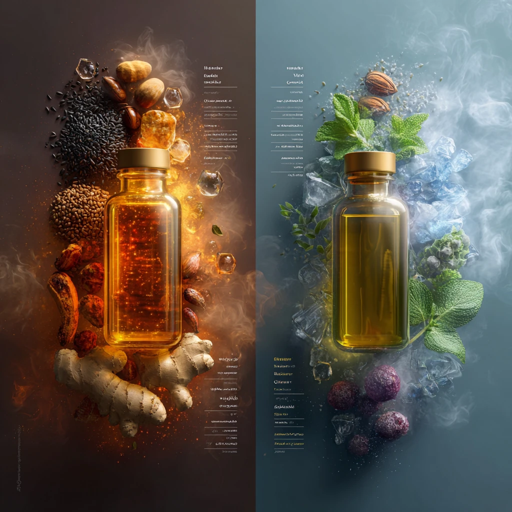 تفاوت طبع گرم و سرد در روغن‌های ماساژ چیست؟