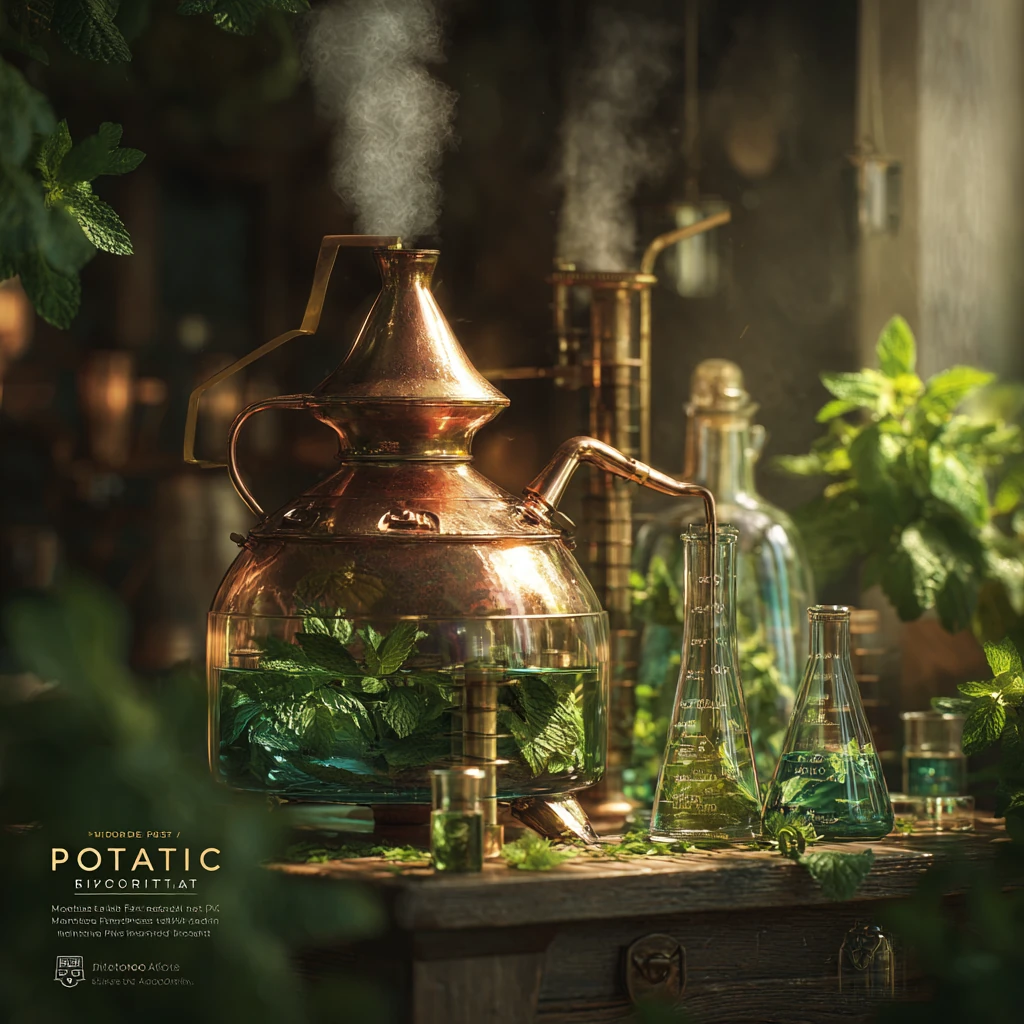 بطری عرق نعنا دو آتیشه قدح مناسب برای درمان معده درد