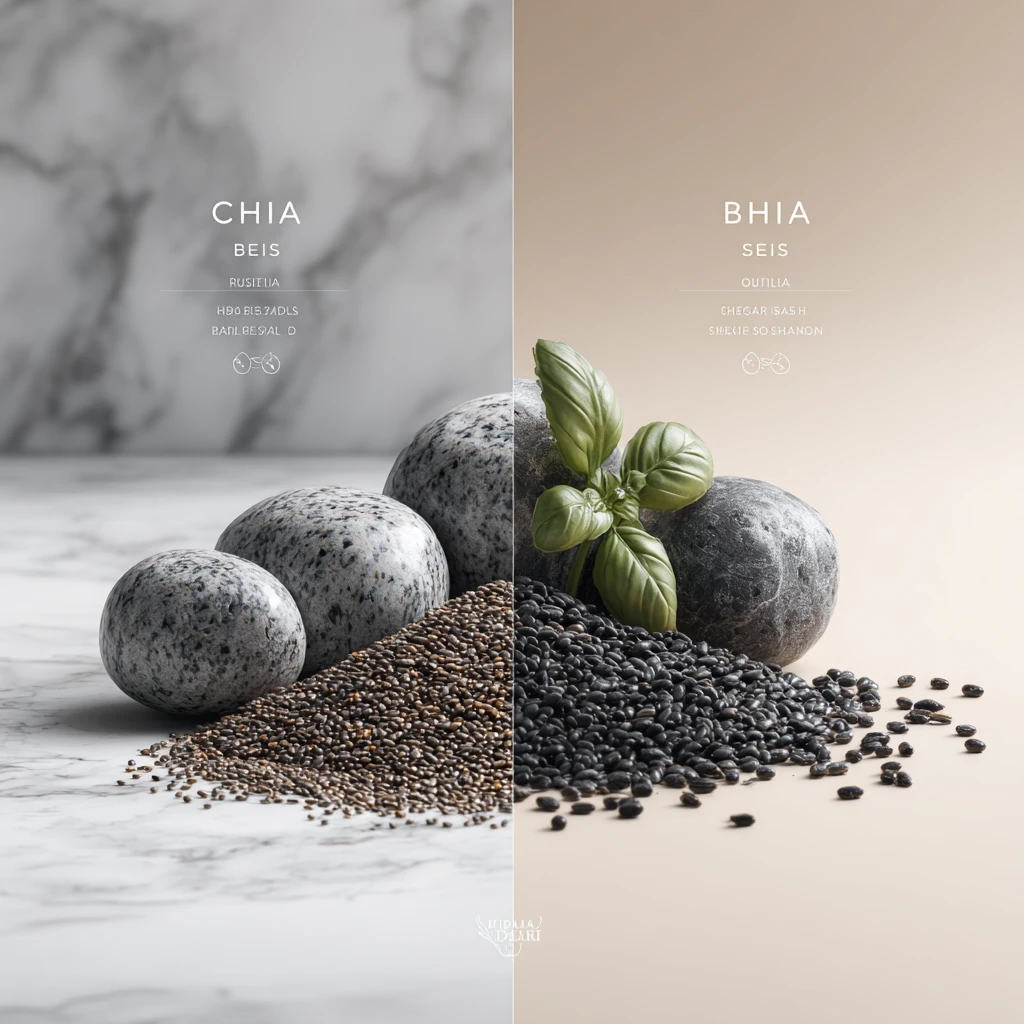 مقایسه تخم شربتی با دانه چیا