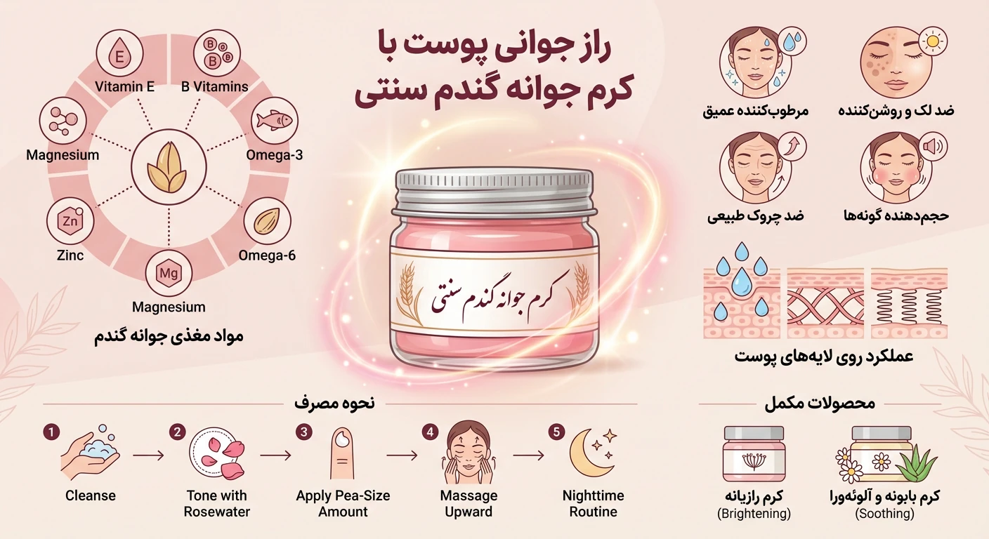 اینفوگرافی کرم جوانه گندم