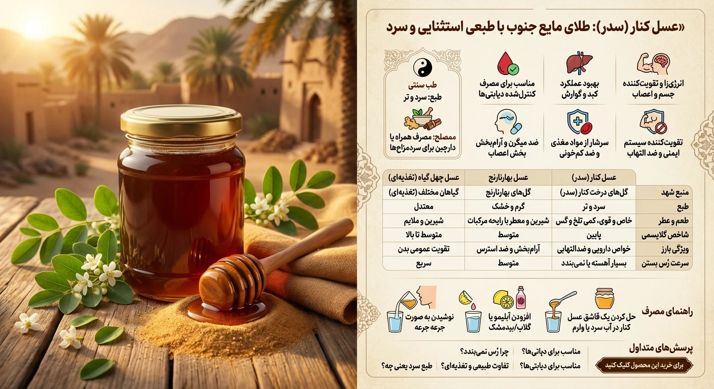 اینفوگرافی عسل کنار