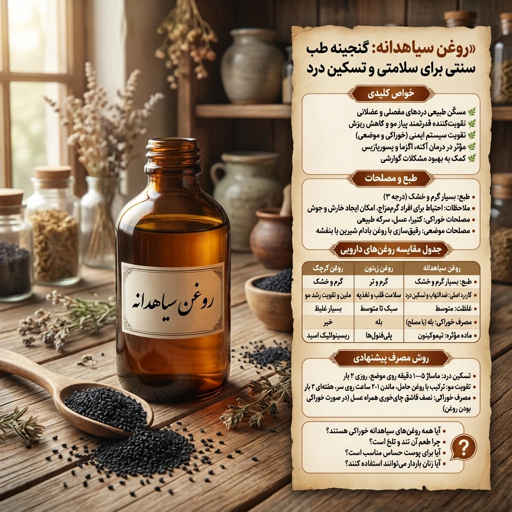 راهنمای جامع روغن سیاهدانه