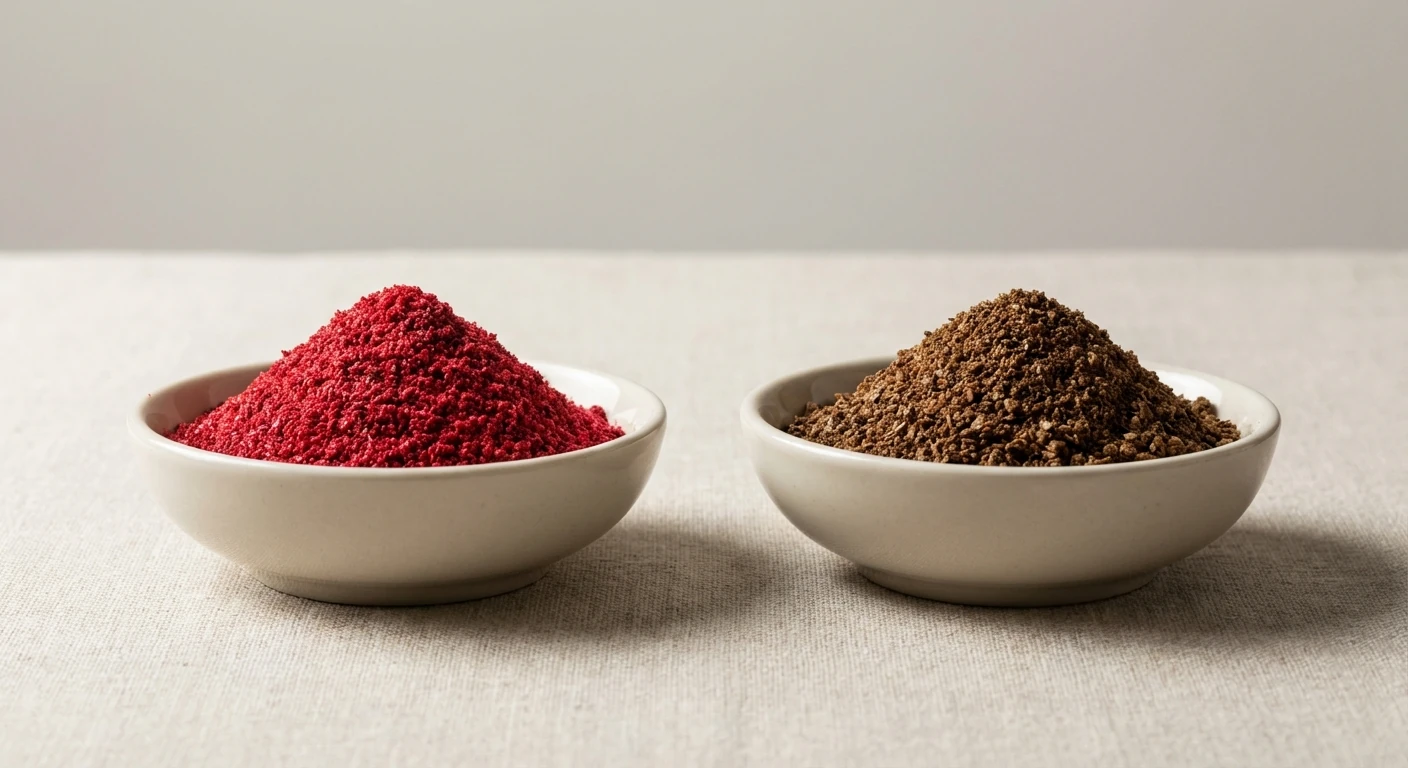 توضییح کامل تفاوت سماق قرمز و قهوه‌ای