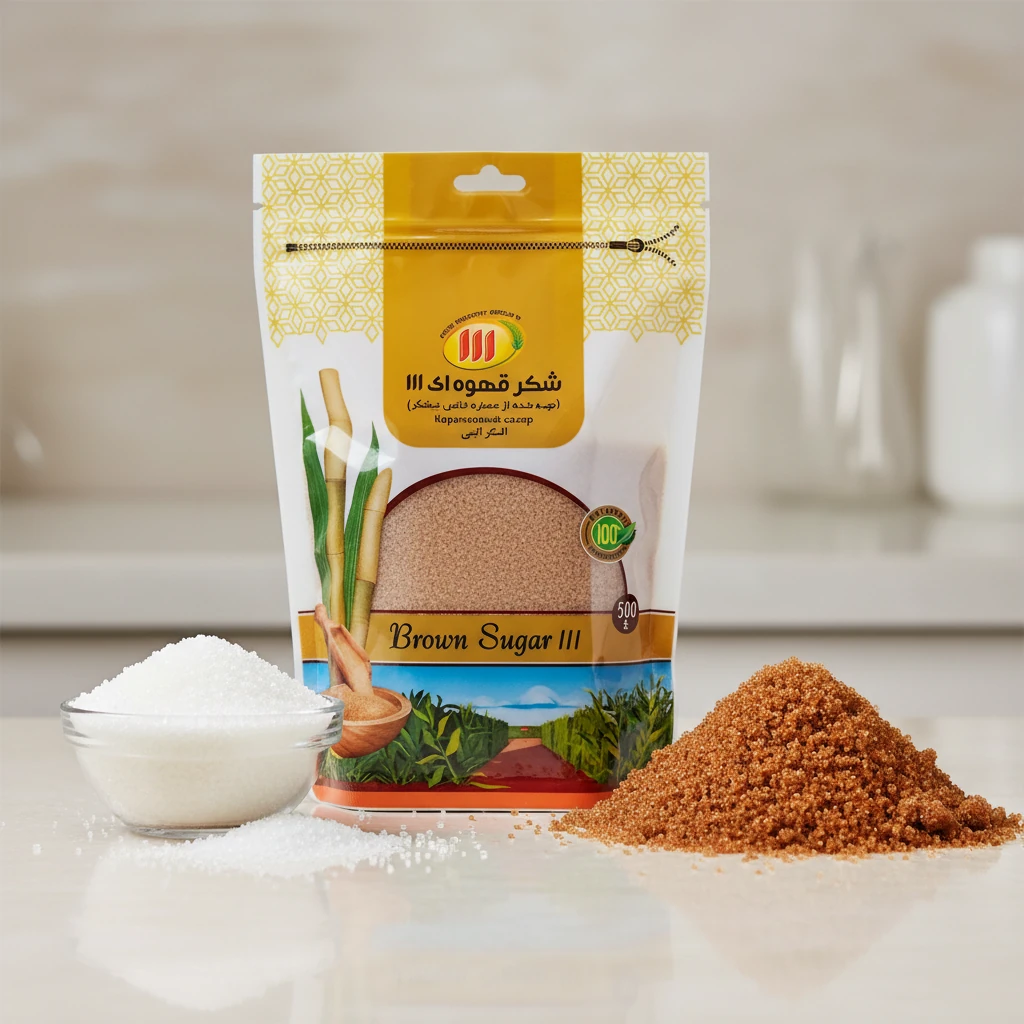 مقایسه شکر قهوه‌ای و شکر سفید